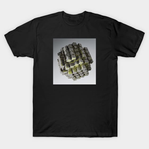 Abstract decorated cube T-Shirt by kamilowanydesign